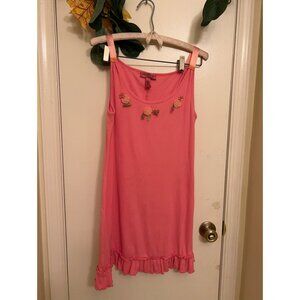 Betsy Johnson Intimates/Womens/Pink/Riffles Size Large
